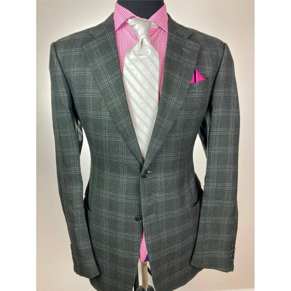 ARMANI Collezioni Italian Gray Modern 2Btn Sport Jacket 40L 40 L